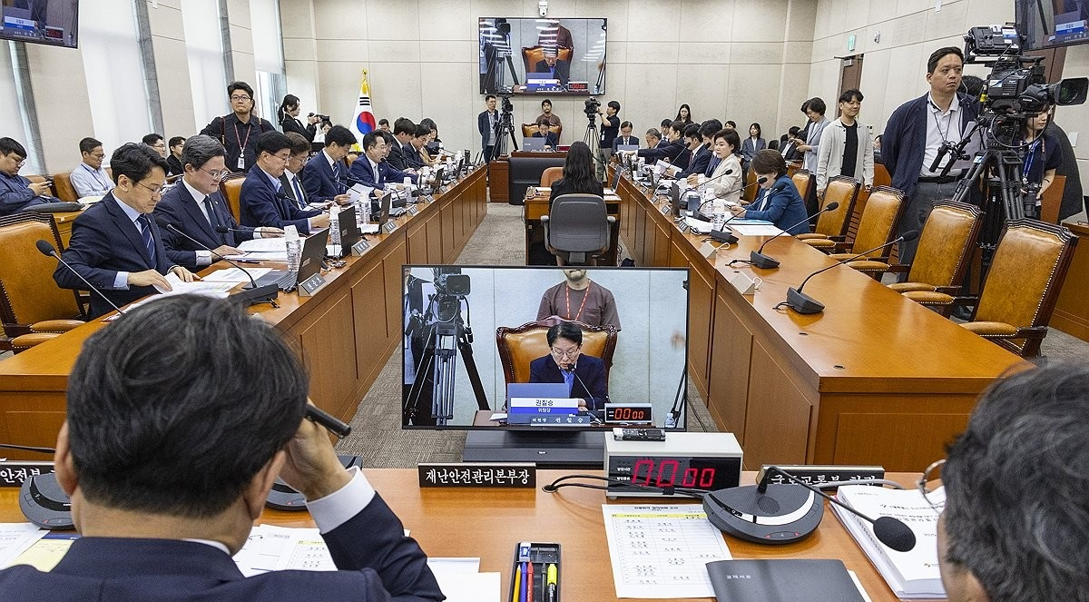 GTX 철근누락 논란 격돌 국회 행안위 전체회의(사진=연합뉴스)