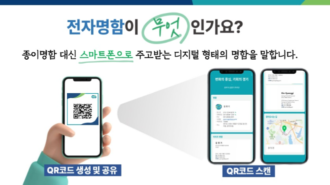 전자명함 안내 예시=경기도