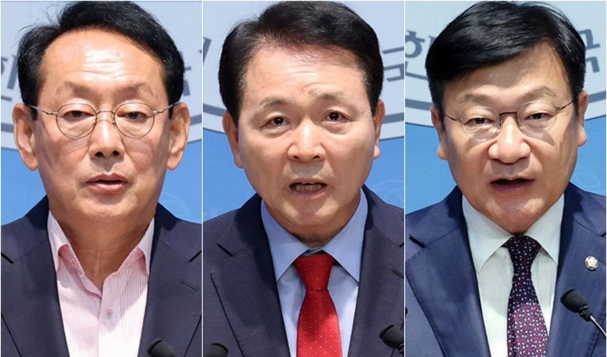 국민의힘 새 원내대표 후보 김도읍·성일종·정점식(사진=연합뉴스)