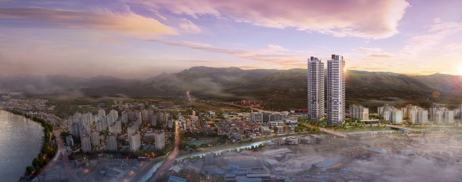 춘천 리버뷰 아이파크 조감도.(사진=IPARK현대산업개발)