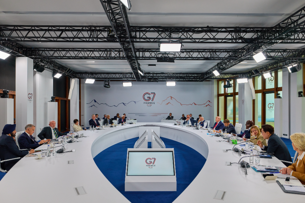G7 회의 참석해 발언하는 이재명 대통령(사진=연합뉴스)