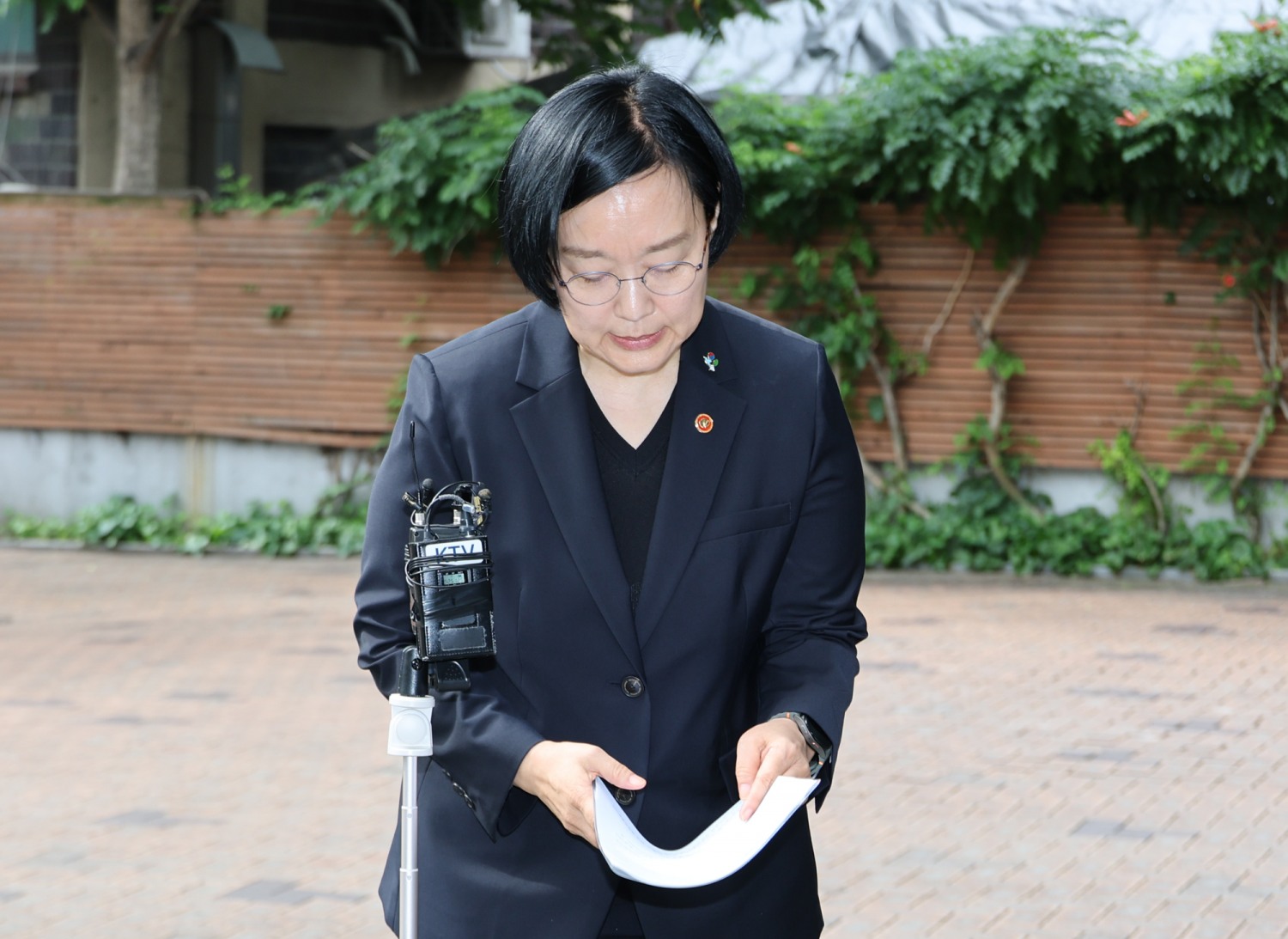 모두의 창업 개인정보 유출 관련 입장 밝히는 한성숙 국무총리 후보자(사진=연합뉴스)