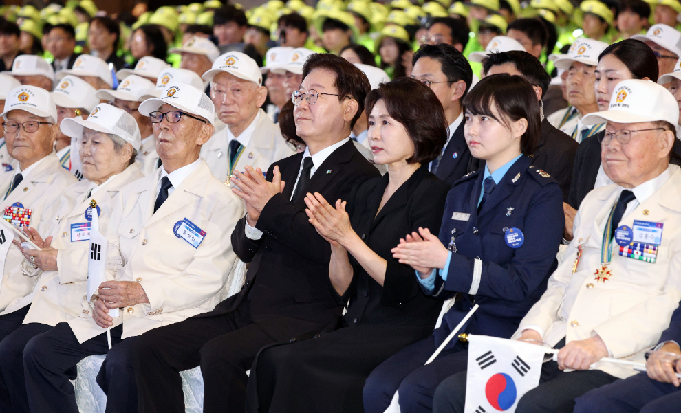 이재명 대통령 부부, 6·25 기념식 참석(사진=연합뉴스)