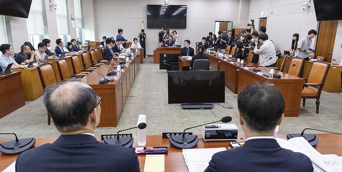 형사소송법 개정안 논의 위한 국회 법사위 제1소위 진행(사진=연합뉴스)