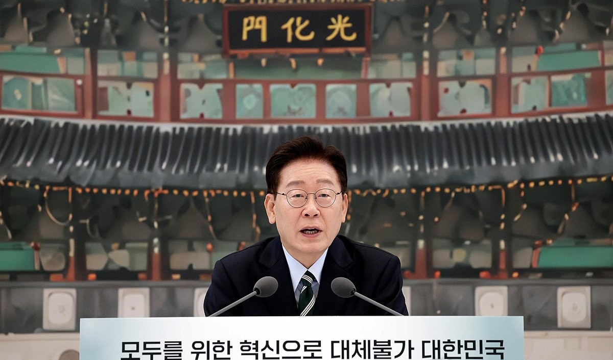 업무보고 이틀째, 발언하는 이재명 대통령(사진=연합뉴스)