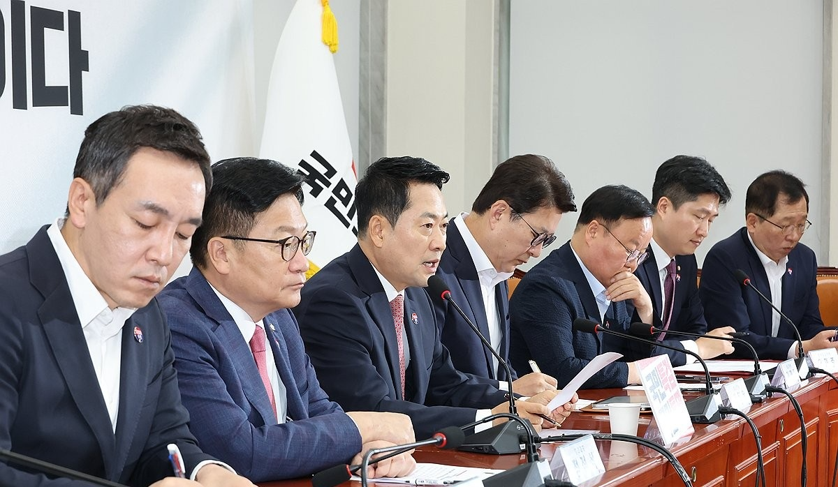 장동혁 대표, 최고위원회의에서 발언(사진=연합뉴스)