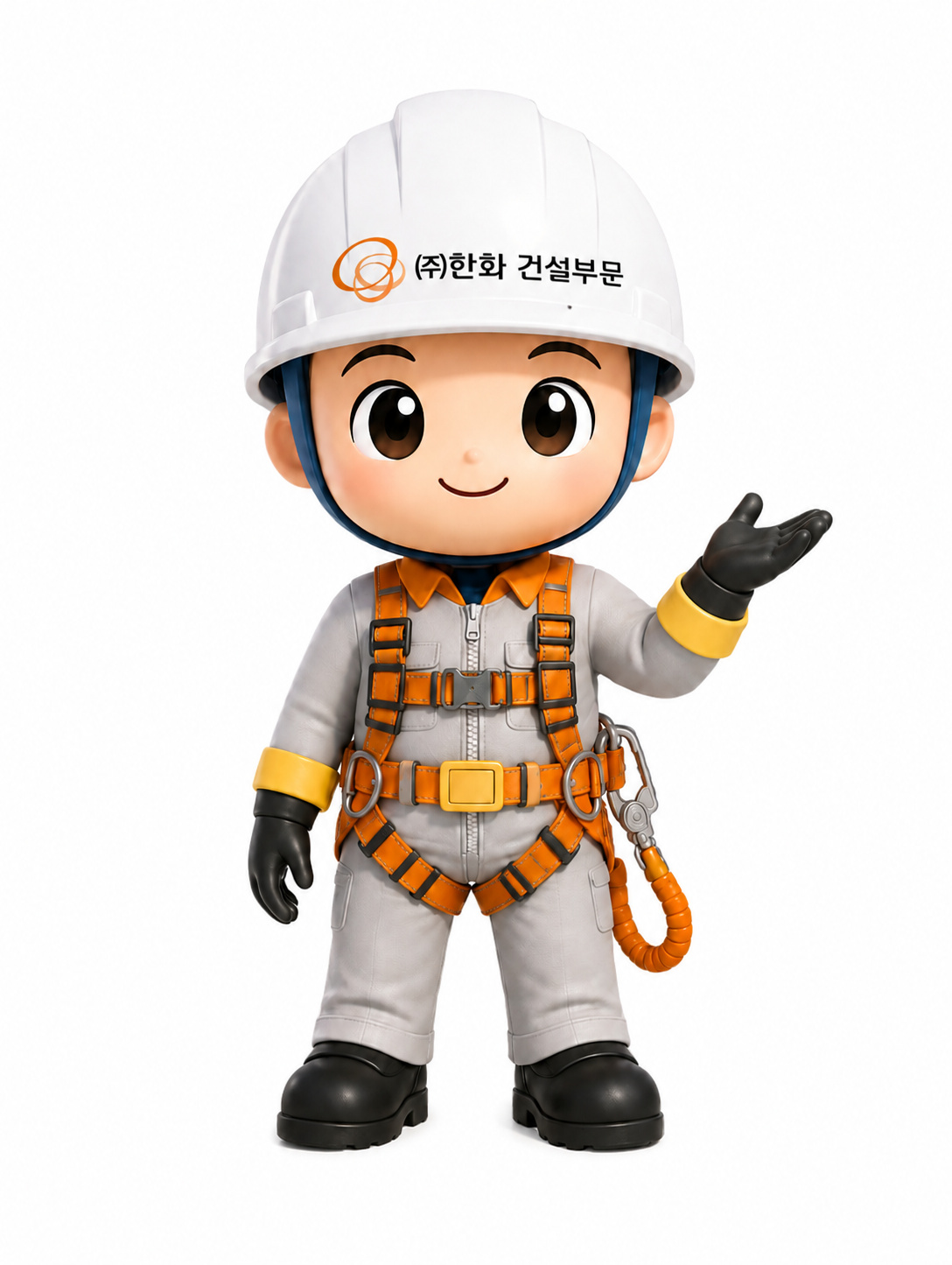 한화 건설부문의 안전캐릭터 ‘한수호’.(사진=한화 건설부문)