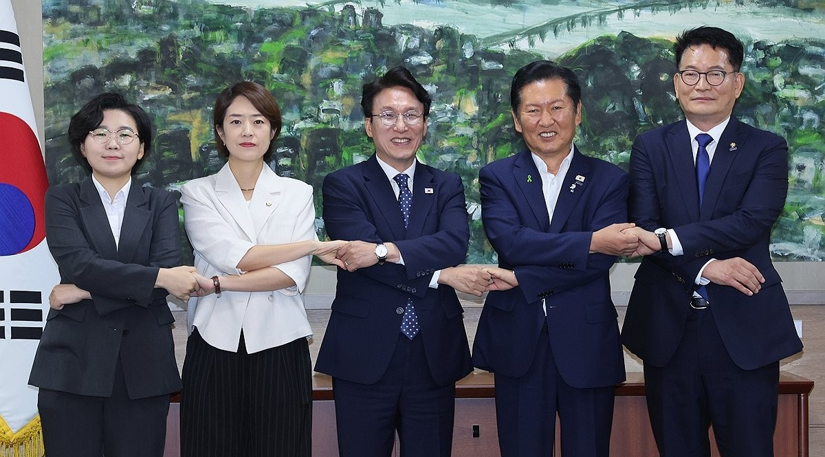 민주당 당 대표 후보자들(사진=연합뉴스)