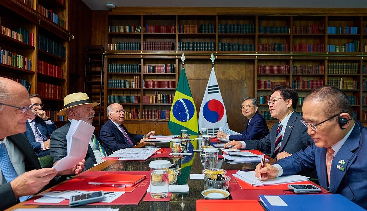 회담 진행하는 한-브라질 정상(사진=연합뉴스)