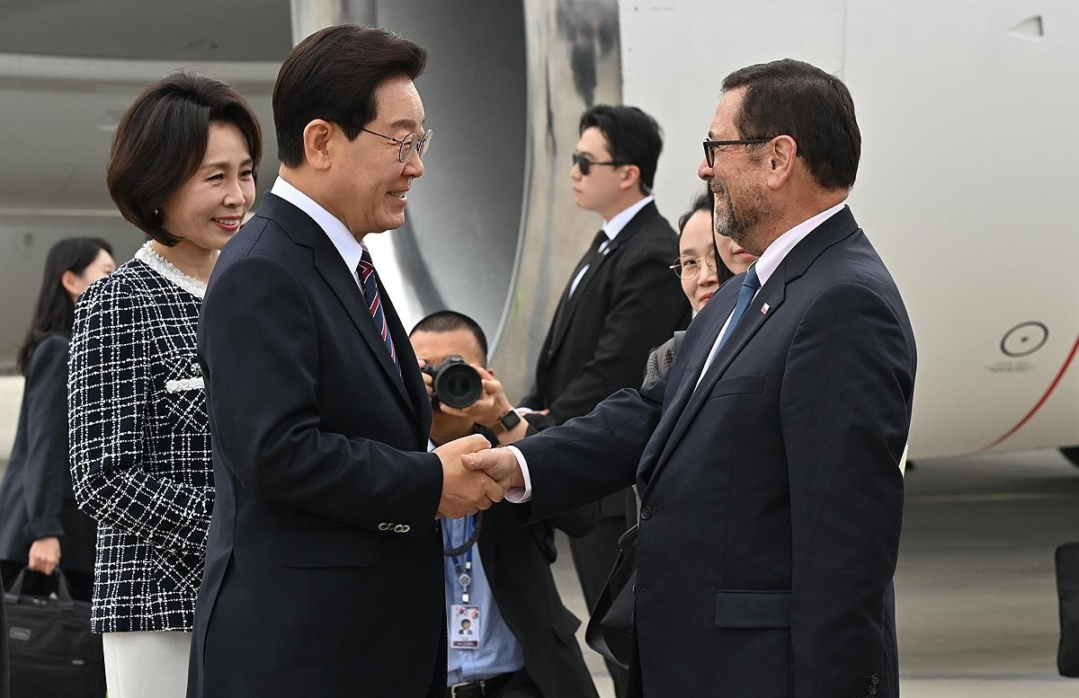 이재명 대통령, 칠레 도착(사진=연합뉴스)