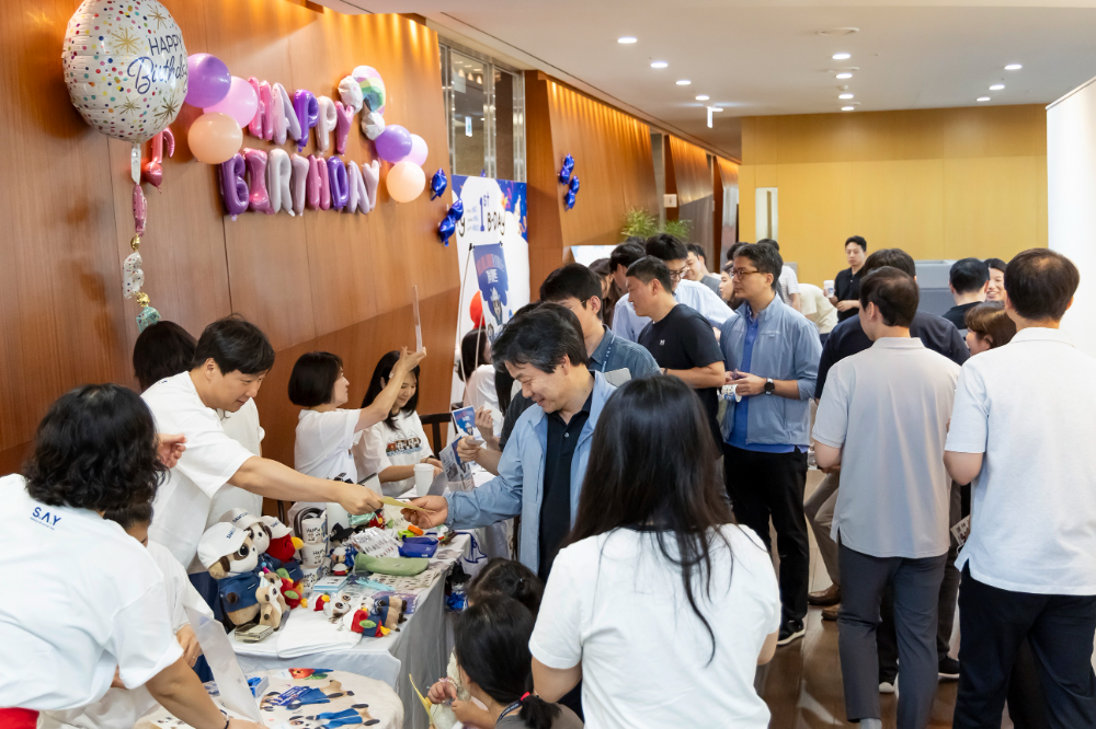 삼성E&A 캐릭터 론칭 1주년 행사.(사진=삼성E&A)