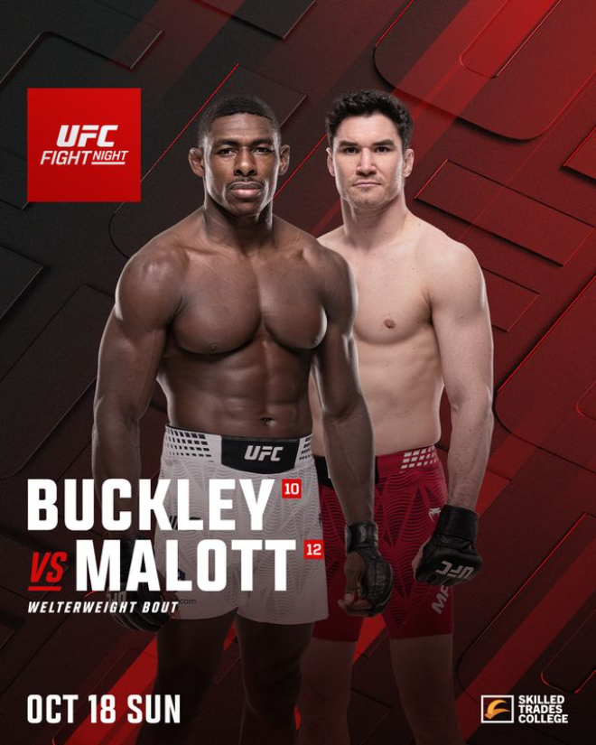 버클리 vs 맬럿 포스터 .(사진 UFC 한국 미디어 커뮤니케이션)
