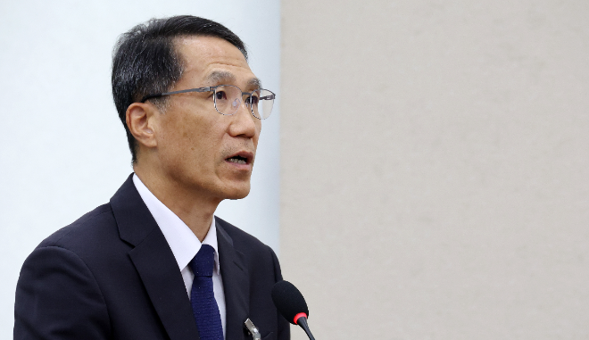 유재성 경찰청장 직무대행, 2025회계연도 제안설명.(사진=연합뉴스)