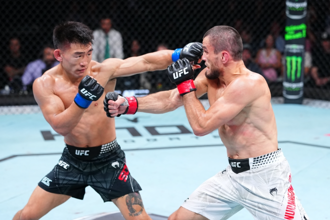 송야동vs 우마르 누르마고메도프 경기모습. (사진= UFC 한국 미디어 커뮤니케이션)