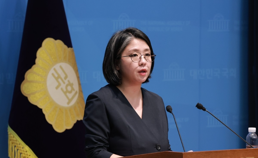 용혜인 성평등가족부 장관 후보자 입장 발표 기자회견(사진=연합뉴스)