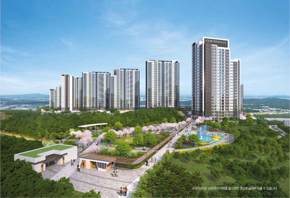 검단 센트레빌 그랑포레 투시도.(사진=동부건설)