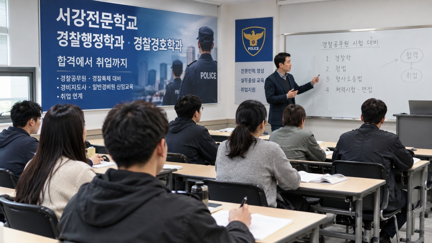 서강전문학교 경찰행정학과·경찰경호학과, 전문인력 양성 집중