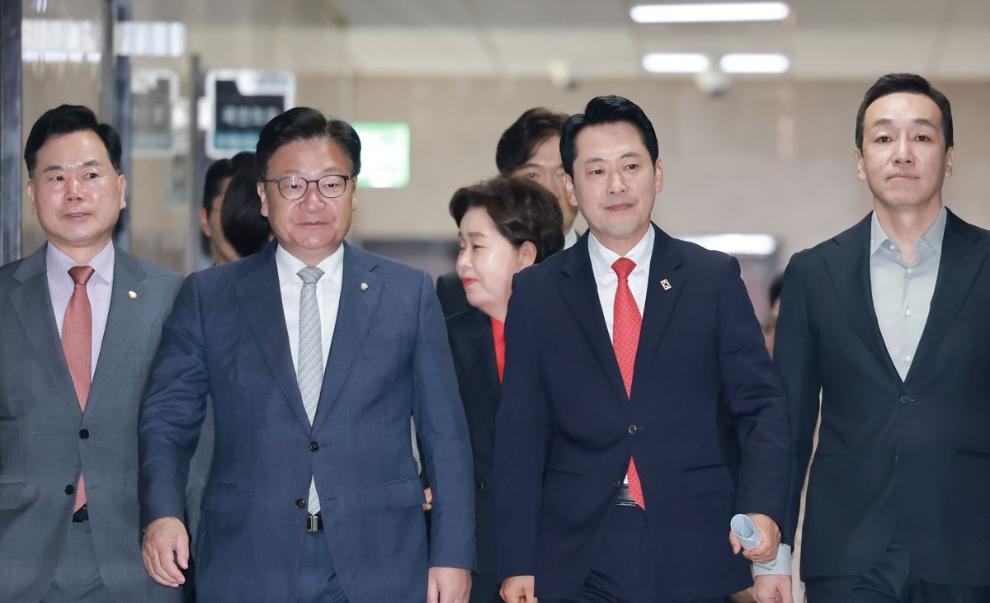 최고위원회의 참석하는 국민의힘 지도부(사진=연합뉴스)
