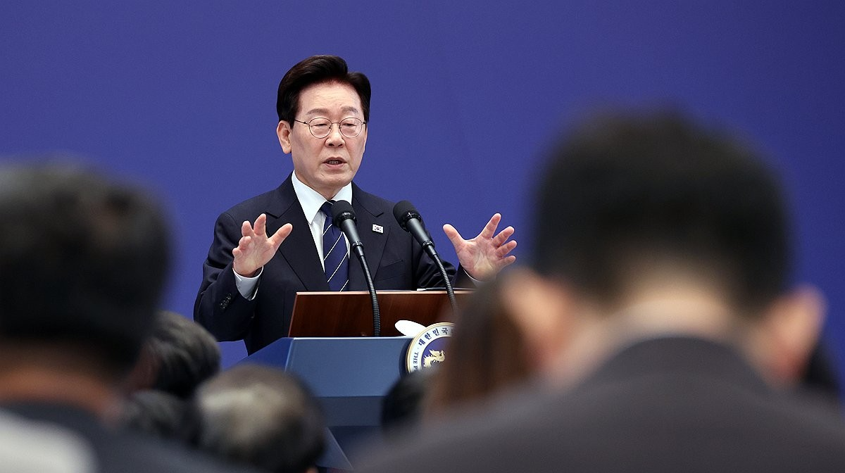 기자회견서 메가프로젝트 관련 질의응답 이재명 대통령(사진=연합뉴스)
