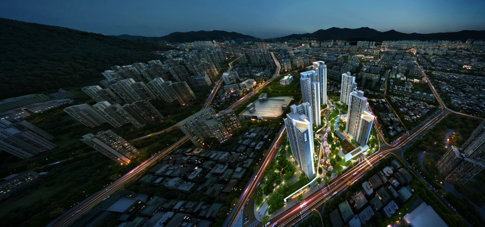 부산 연산13구역 재개발사업 조감도.(사진=IPARK현대산업개발)