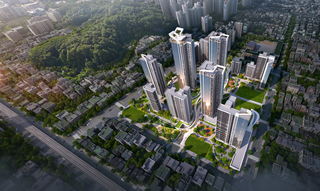 금정역세권1구역 ‘아이파크 원 어센트(IPARK ONE ASCENT)’ 조감도.(사진=IPARK현대산업개발)