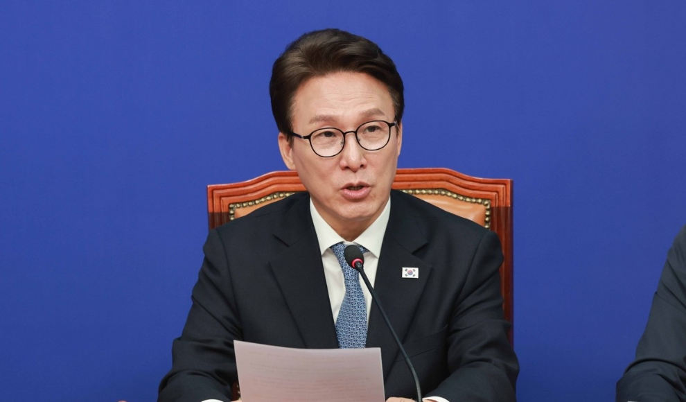 민주당 최고위원회의, 발언하는 김민석 대표(사진=연합뉴스)