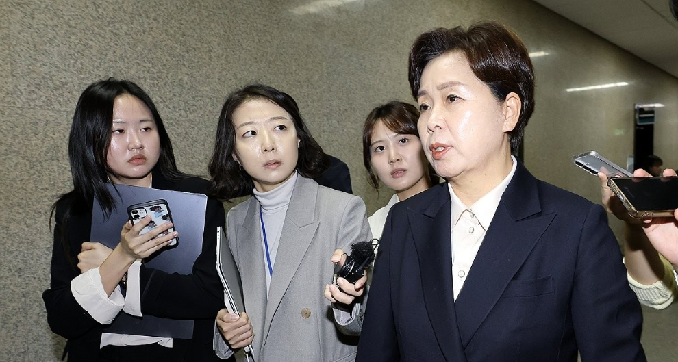 굳은 표정의 양향자 최고위원(사진=연합뉴스)