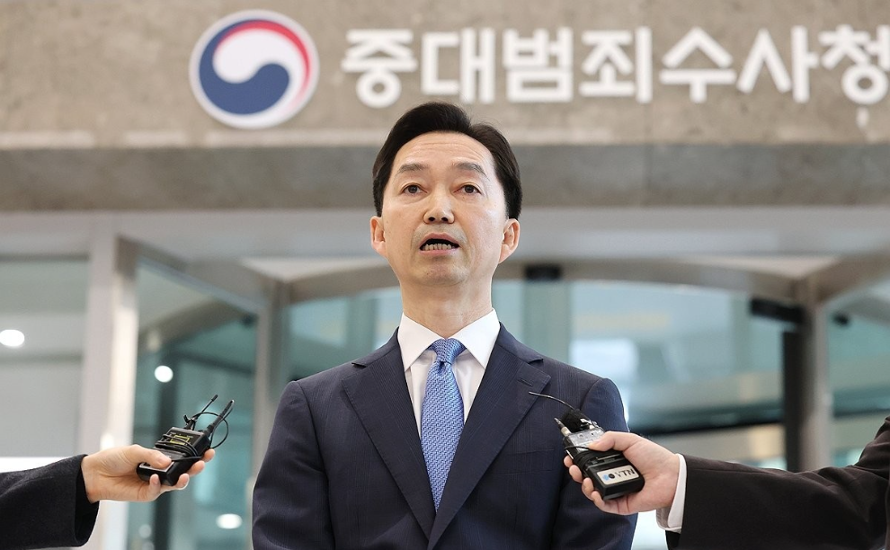 김지용 중수청장 도어스테핑(사진=연합뉴스)