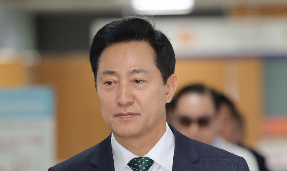 공판 출석하는 오세훈 서울시장(사진=연합뉴스)