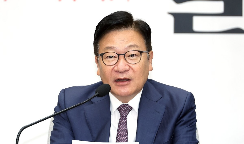 국정감사 대책회의, 발언하는 국민의힘 정점식 원내대표(사진=연합뉴스)