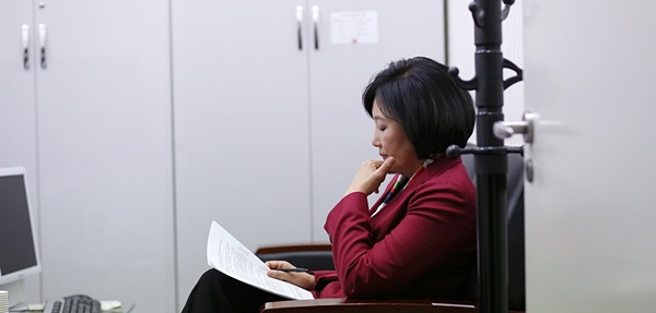 ▲국회법제사법위원회위원장과원내대표를역임한박영선의원