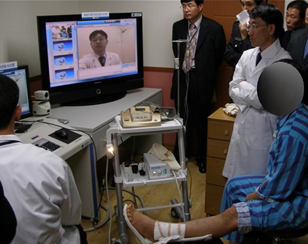 ▲원격진료모습