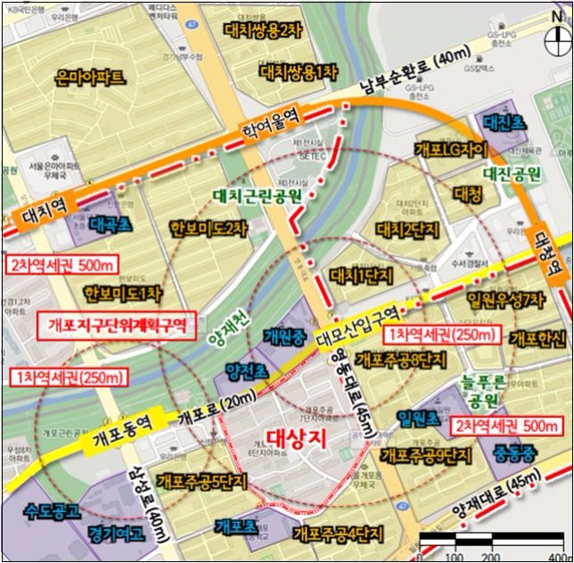 개포주공6·7단지 위치도.(제공=서울시)