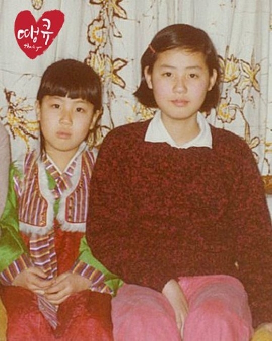 '똘망똘망 눈빛...김성경, 이들 자매의 유년시절도 남달라'