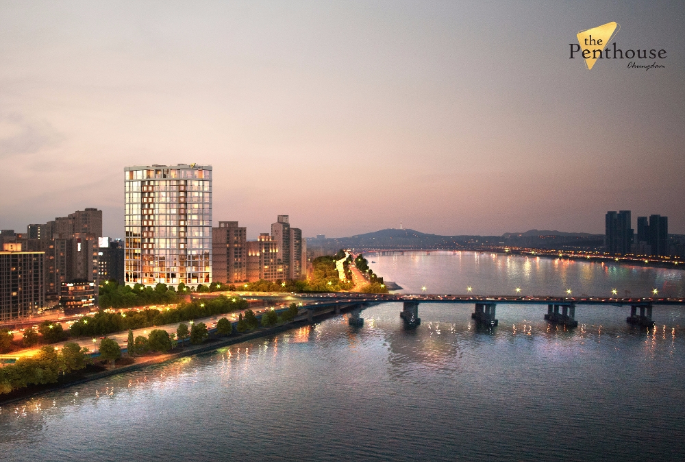 더 펜트하우스 청담 조감도.(제공=현대건설)