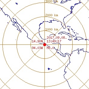 연안지역 흔들...멕시코 지진, 진앙지도 비교적 얕아