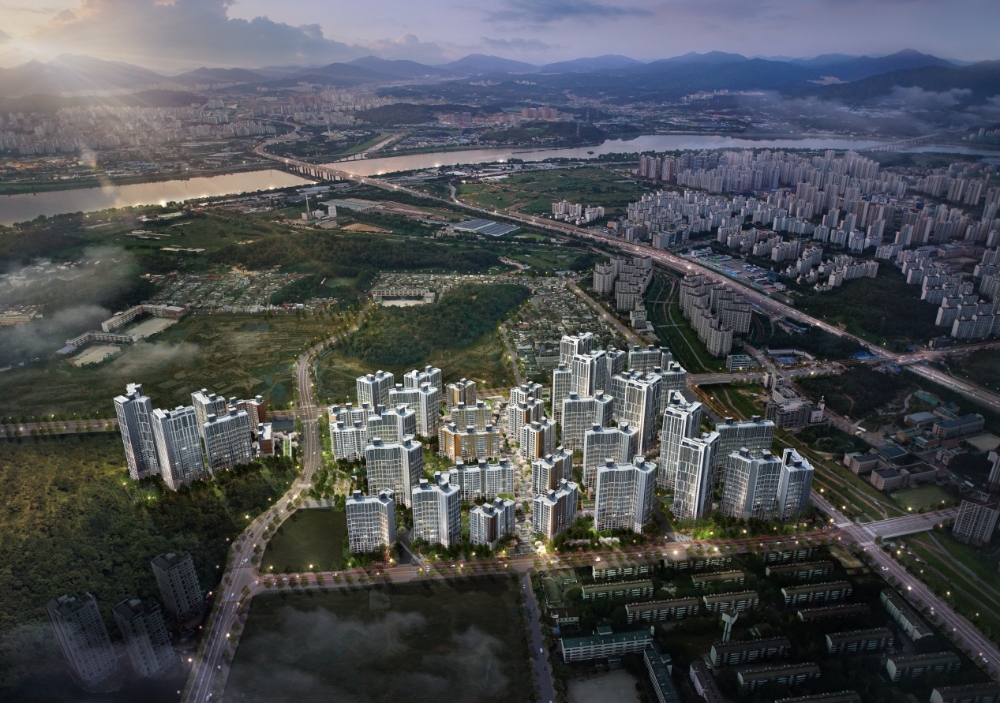 고덕 아르테온 조감도.(사진=현대건설)