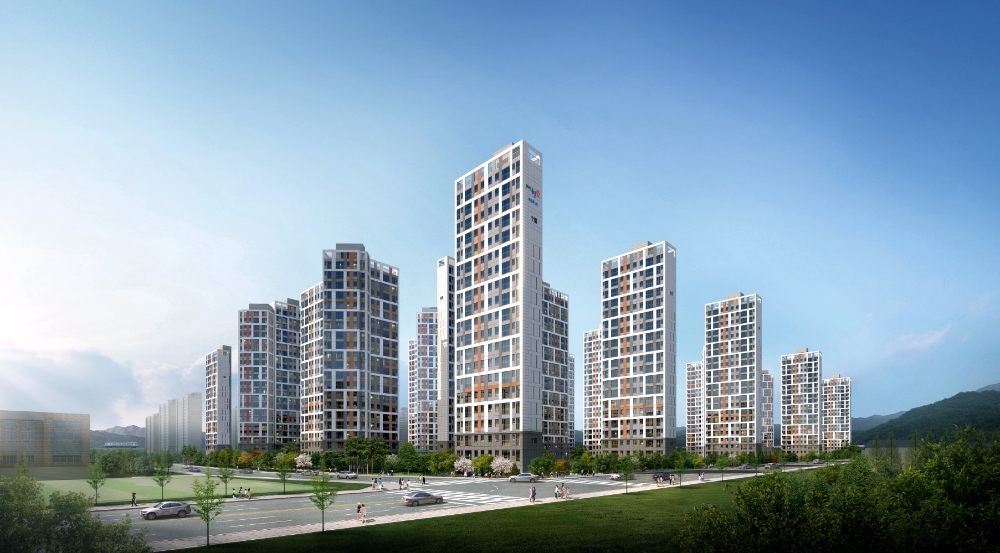 용인 고림지구 2차 양우내안애 에듀퍼스트 투시도.(사진=양우건설)