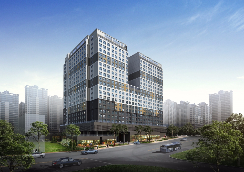 가산 센트럴 푸르지오 시티 투시도.(사진=대우건설)