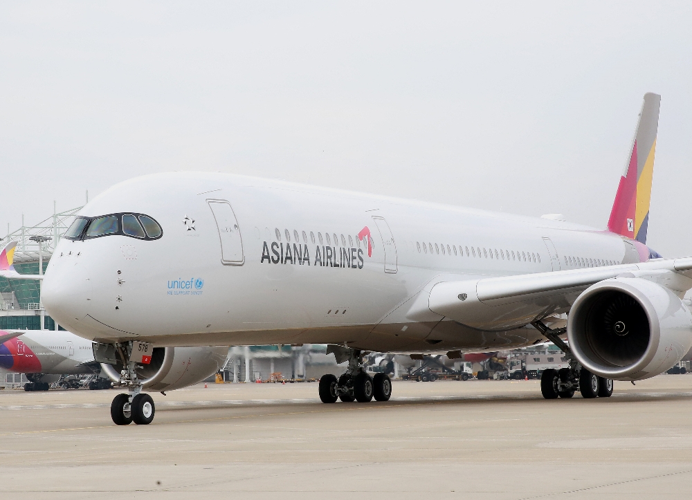 아시아나항공, 최첨단 항공기 A350 3호기 도입