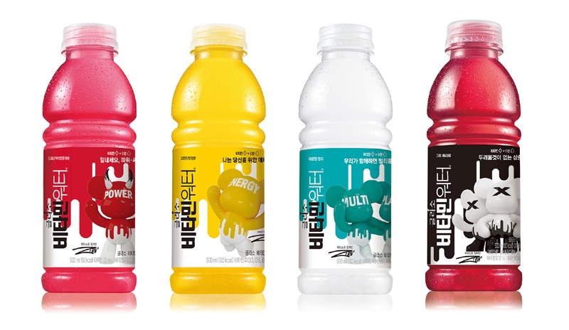 글라소 비타민워터 아트 콜라보레이션 에디션 이미지.(사진= 코카-콜라사)