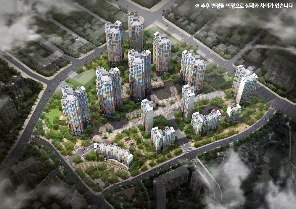 힐스테이트 클래시안 조감도.(사진=현대건설)