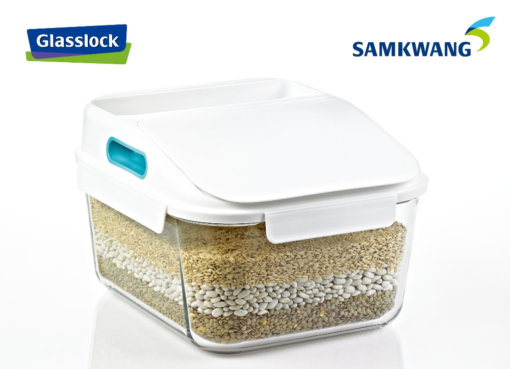 글라스락 신제품 '착한 유리 쌀통' 이미지. (사진= 삼광글라스)