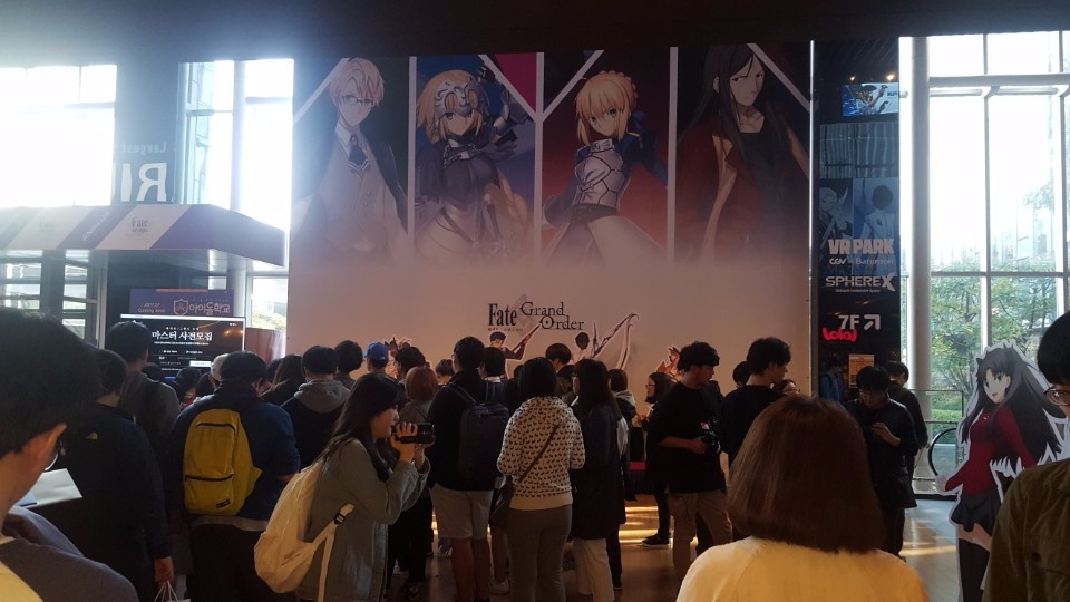 넷마블게임즈는 '페이트/그랜드 오더' 국내 런칭을 기다리는 이용자들을 초청해 '칼데아 마스터 채용설명회'를 개최했다.