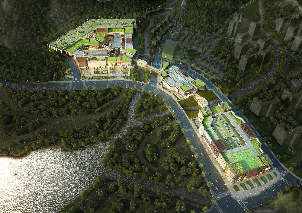 백운지식문화밸리 롯데복합쇼핑몰 조감도. (사진=롯데백화점)