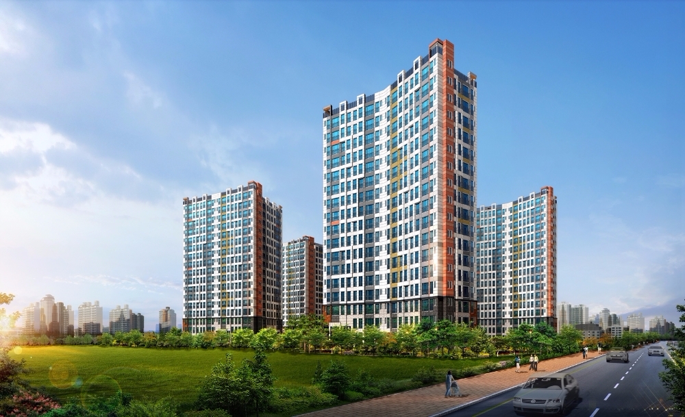 서울 항동지구 제일풍경채 투시도.(사진=제일건설)