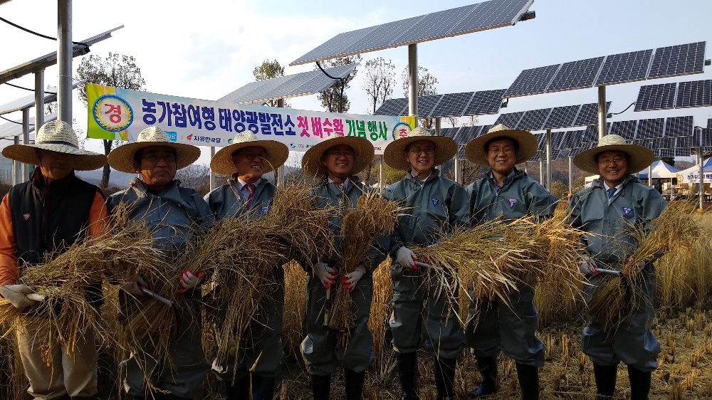 추수행사 전경. (사진=한국수력원자력)