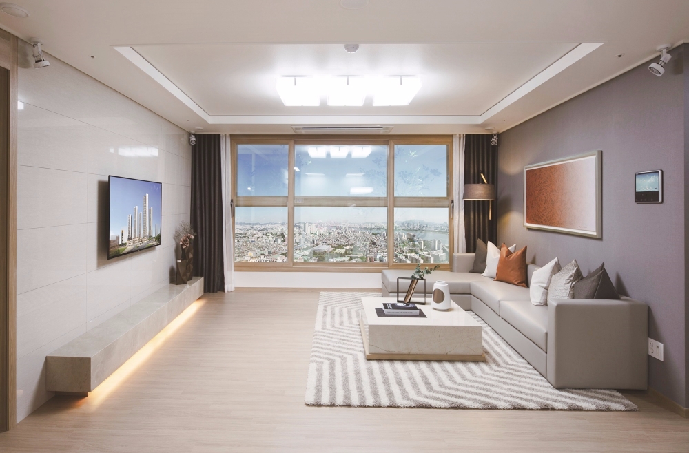 전용면적 90A㎡ 거실 이미지.