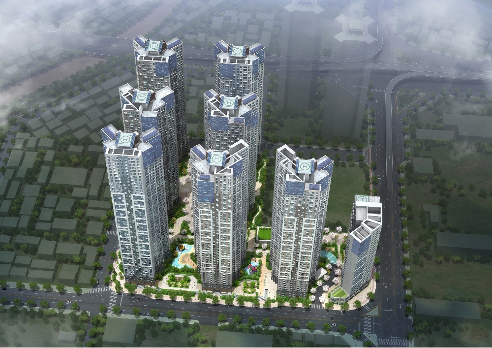 좌천∙범일구역 통합3지구 도시환경정비사업 조감도.(사진=두산건설)