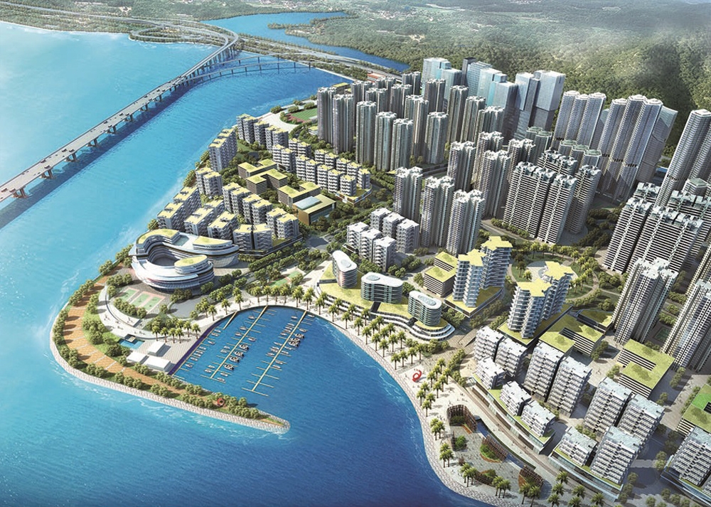 퉁충 뉴타운 매립공사.(사진=삼성물산)